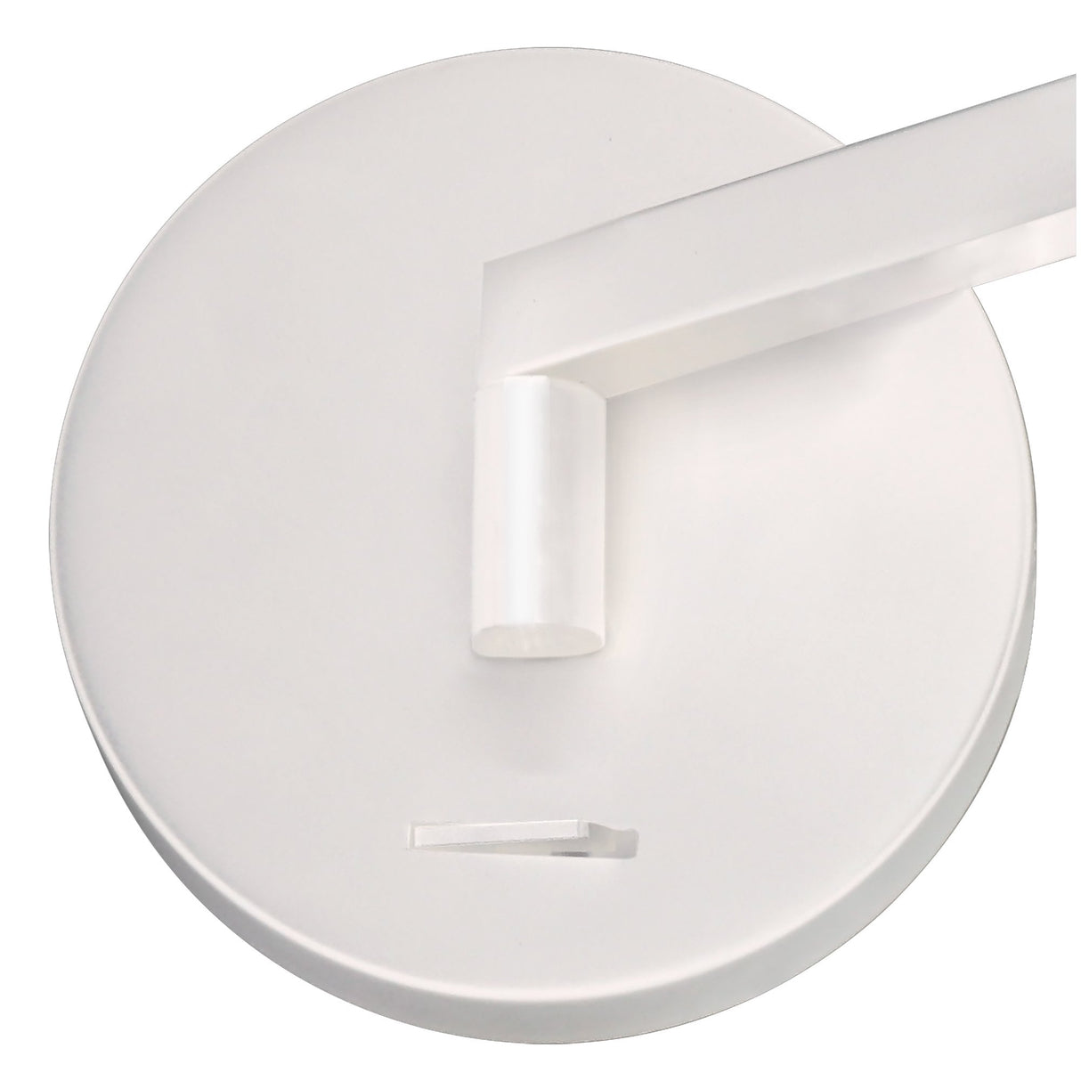 Contemporary Adjustable Wall Lamp with Integrated LED in Sand White Finish, 3-Year Warranty