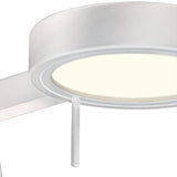 Contemporary Adjustable Wall Lamp with Integrated LED in Sand White Finish, 3-Year Warranty