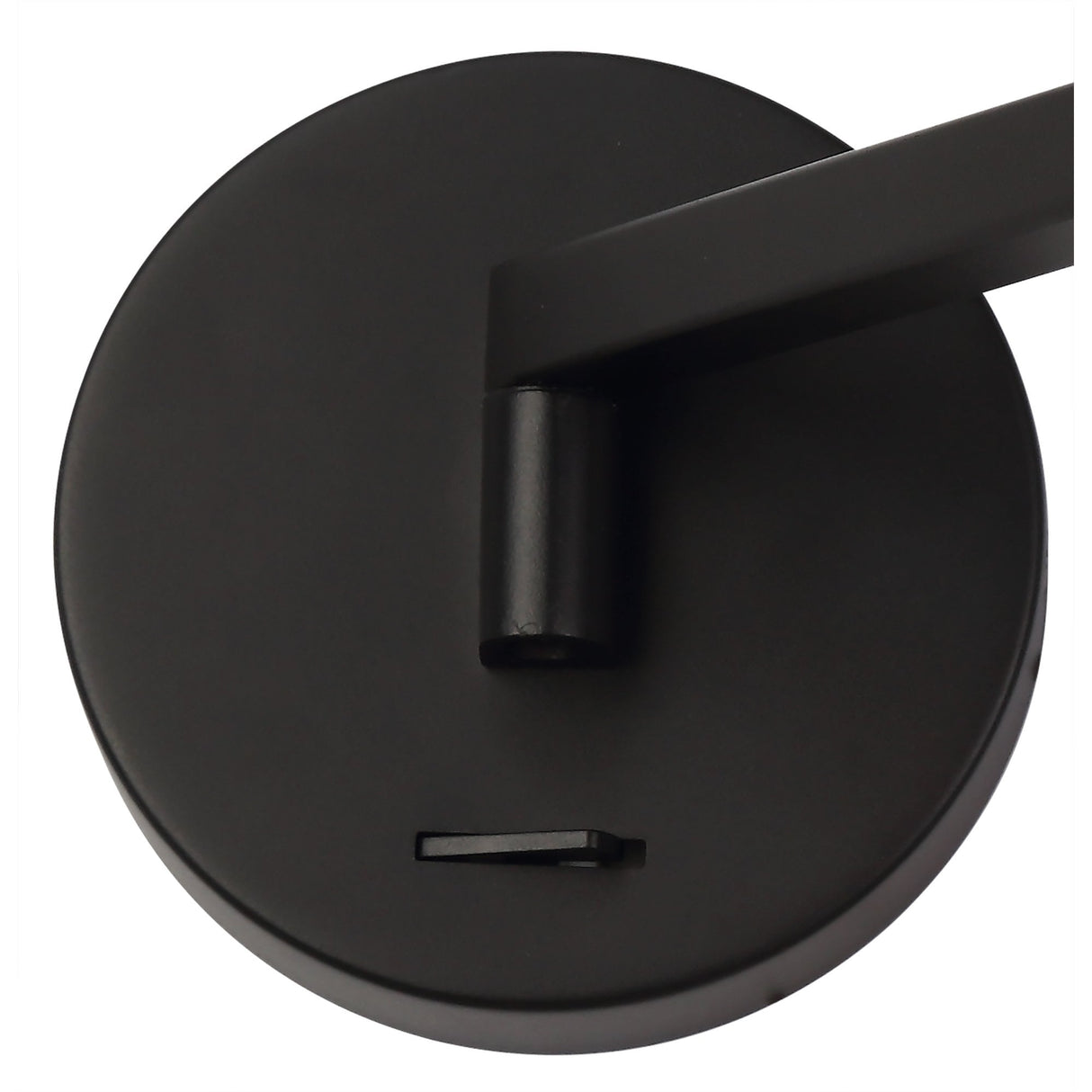Sleek Sand Black Adjustable Wall Lamp with Integrated 8W LED, 3000K Warm White