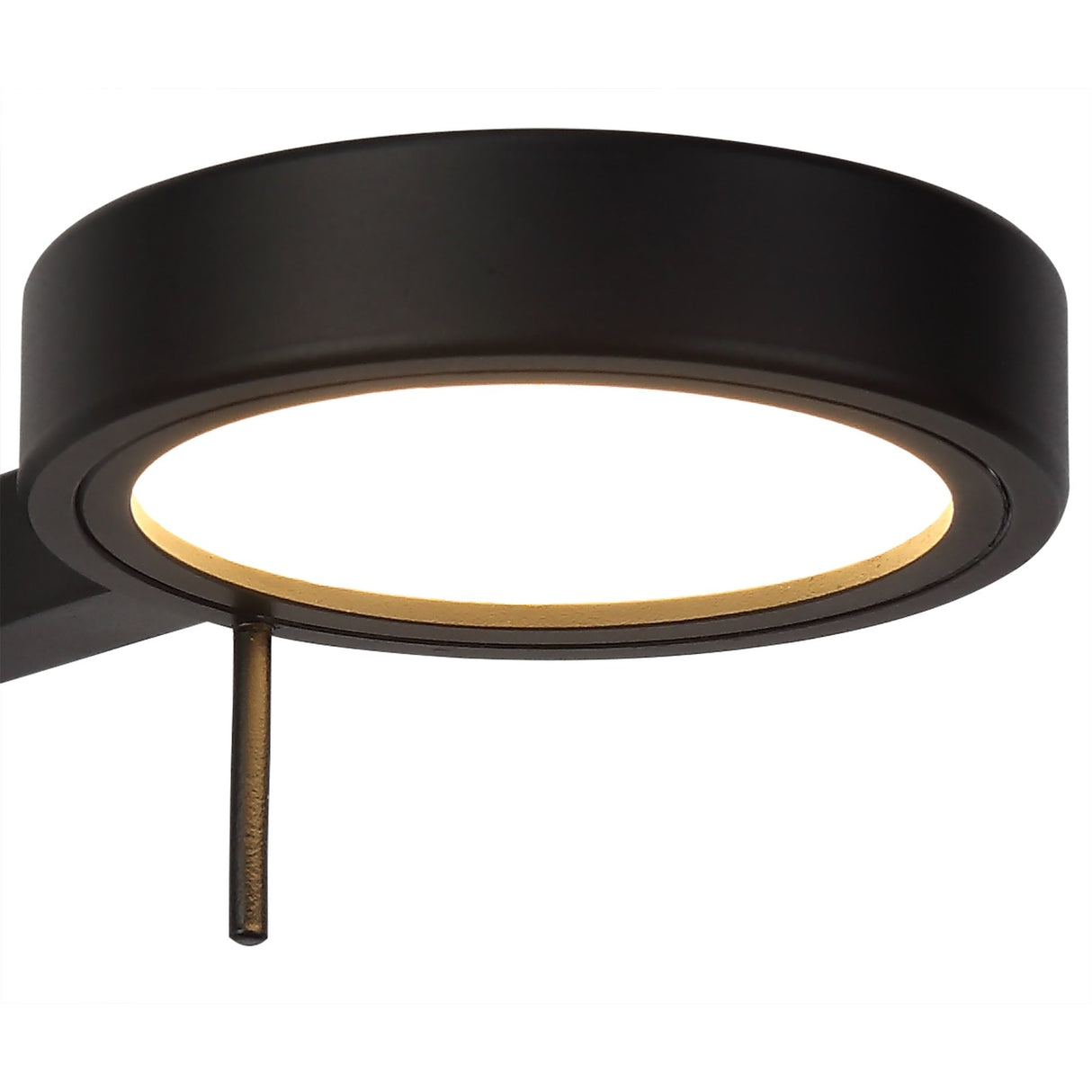 Sleek Sand Black Adjustable Wall Lamp with Integrated 8W LED, 3000K Warm White