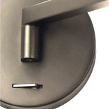 Satin Nickel Adjustable Wall Lamp with Integrated LED - 8W, 3000K Warm White, 3-Year Warranty