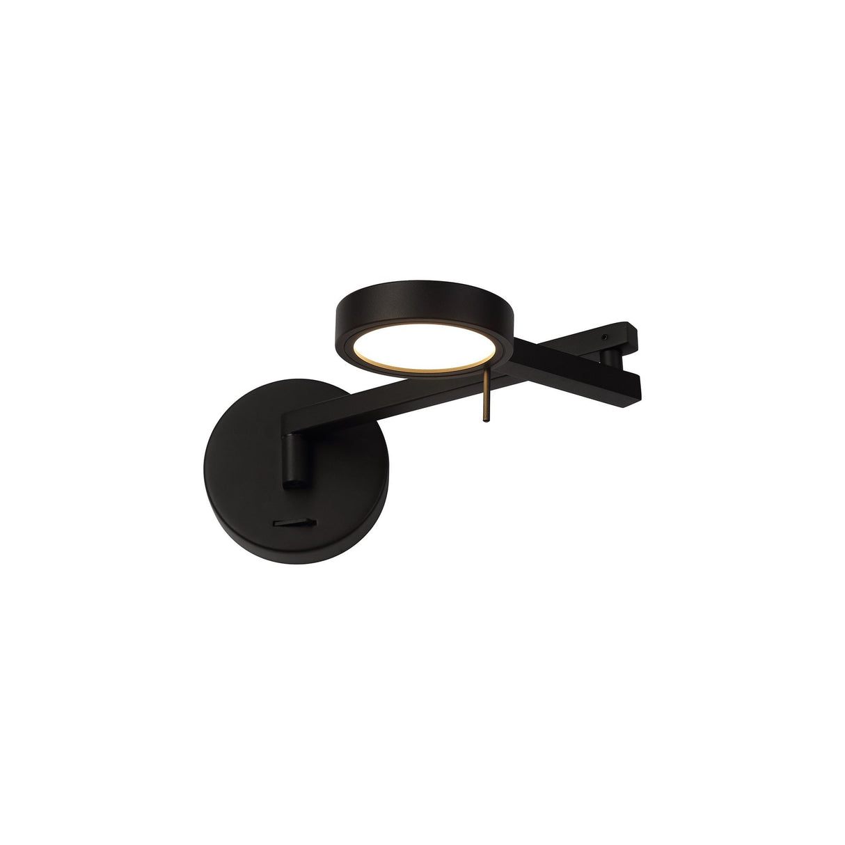 Contemporary Sand Black Adjustable LED Wall Lamp - 8W, 3000K Warm White, 3-Year Warranty