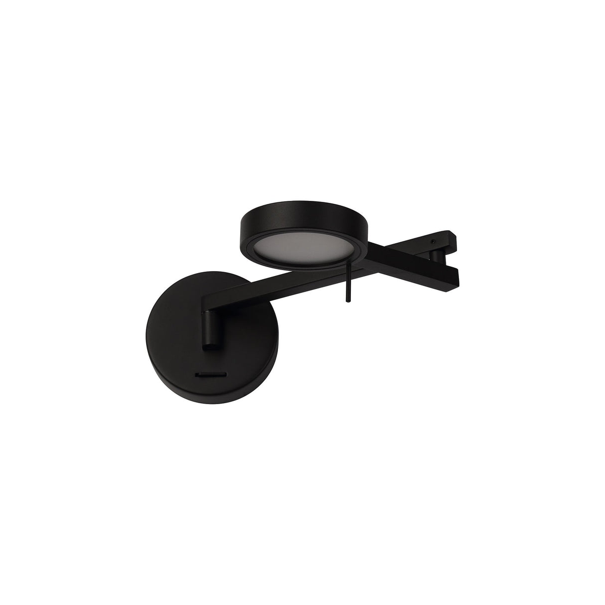 Contemporary Sand Black Adjustable LED Wall Lamp - 8W, 3000K Warm White, 3-Year Warranty
