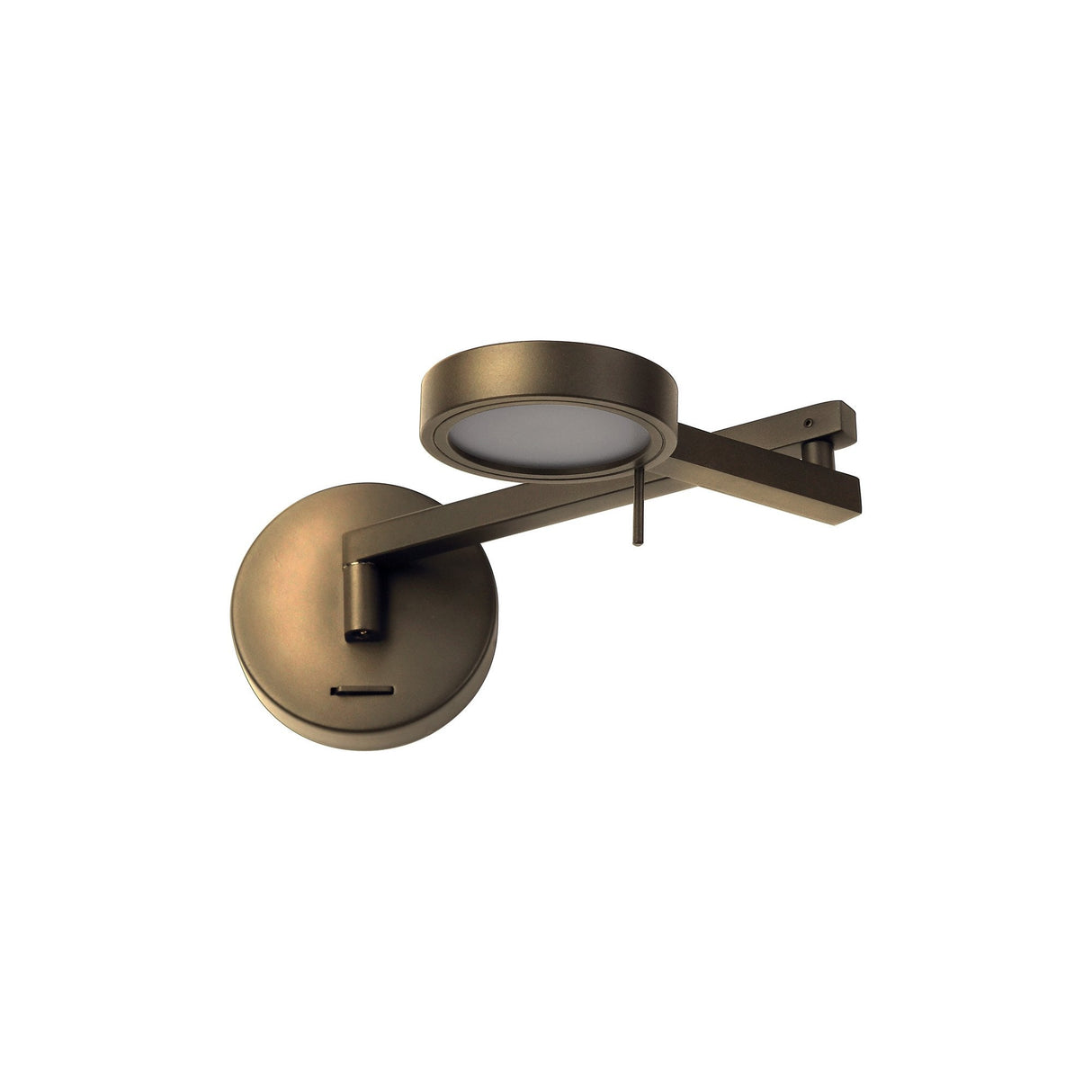 Antique Brass Adjustable LED Wall Swing Arm Lamp, 3000K Warm White, 3-Year Warranty