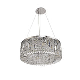 Elegant 60cm Crystal Chandelier, 8 Light, Polished Chrome Finish