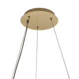 Elegant 8-Light Gold and Crystal Round Chandelier, 60cm Diameter