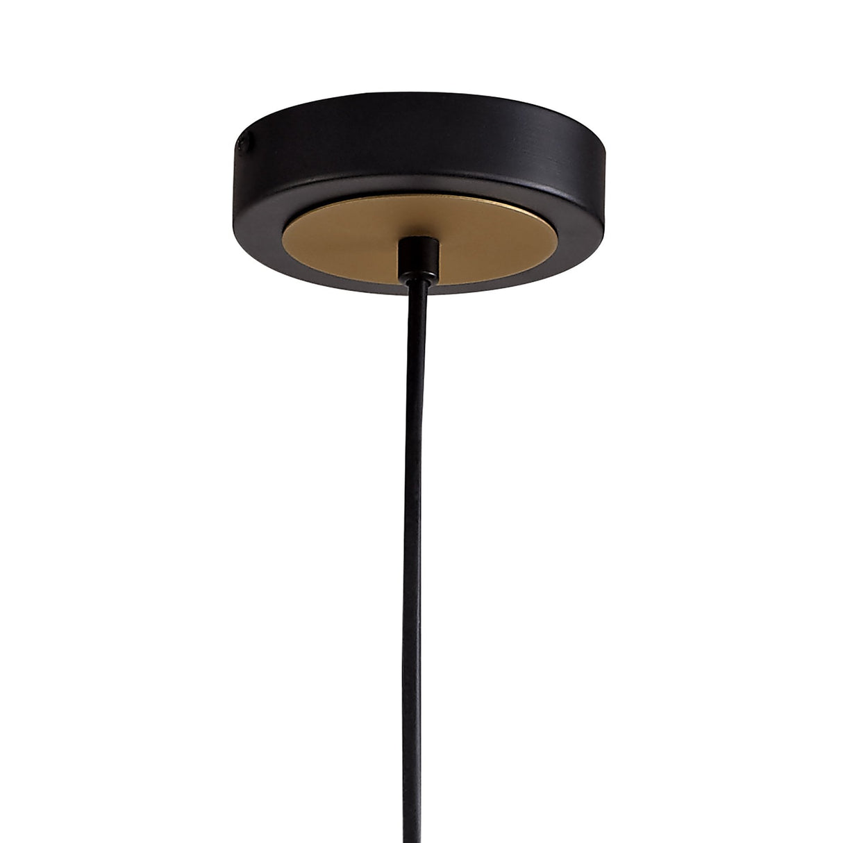 Modern Elegance Pendant Light, Black & Satin Gold, E27 Fitting