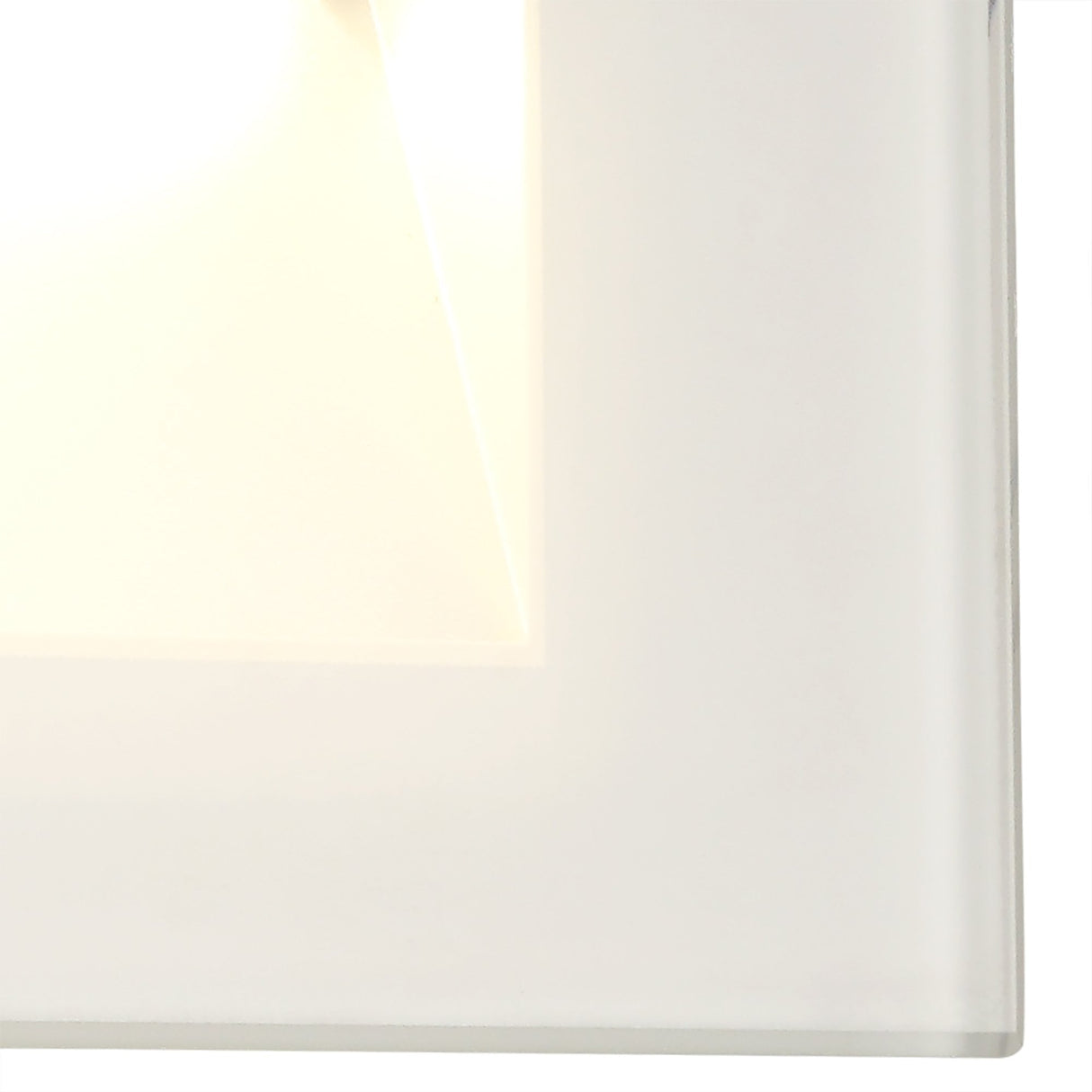 Sleek White Recessed Wall LED Lamp, 3.3W, Warm 3000K, 145 Lumens, IP65 Rated, 3-Year Warranty