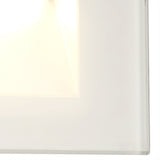 Sleek White Recessed Wall LED Lamp, 3.3W, Warm 3000K, 145 Lumens, IP65 Rated, 3-Year Warranty