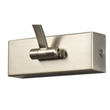 Sleek Satin Nickel LED Picture Light with Frosted Shade - 50cm Adjustable Arm