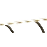 Satin Nickel Double Arm LED Wall Lamp with Frosted Shade, 38cm