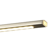 Satin Nickel Double Arm LED Wall Lamp with Frosted Shade, 38cm