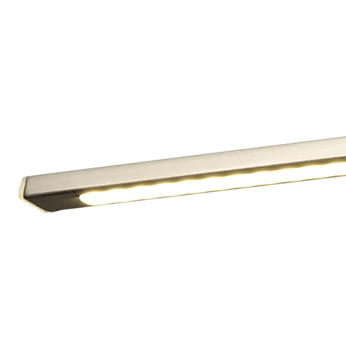 Satin Nickel Double Arm LED Wall Lamp with Frosted Shade, 38cm