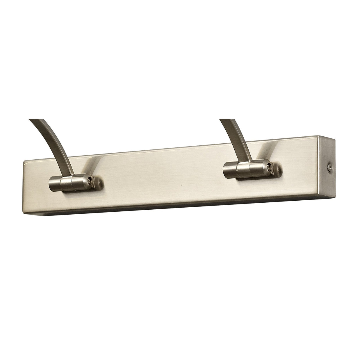 Sleek Satin Nickel LED Wall Lamp with Twin Arm Design, 95cm