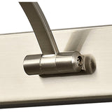 Sleek Satin Nickel LED Wall Lamp with Twin Arm Design, 95cm