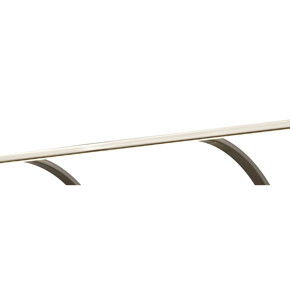 Sleek Satin Nickel LED Wall Lamp with Twin Arm Design, 95cm