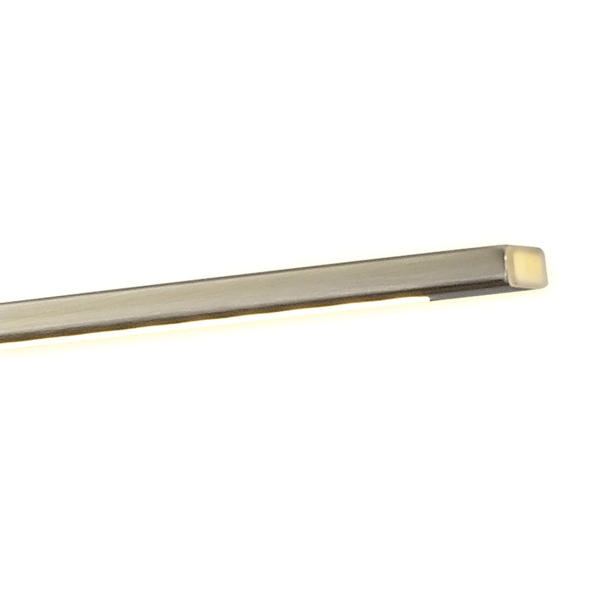Sleek Satin Nickel LED Wall Lamp with Twin Arm Design, 95cm