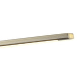 Sleek Satin Nickel LED Wall Lamp with Twin Arm Design, 95cm