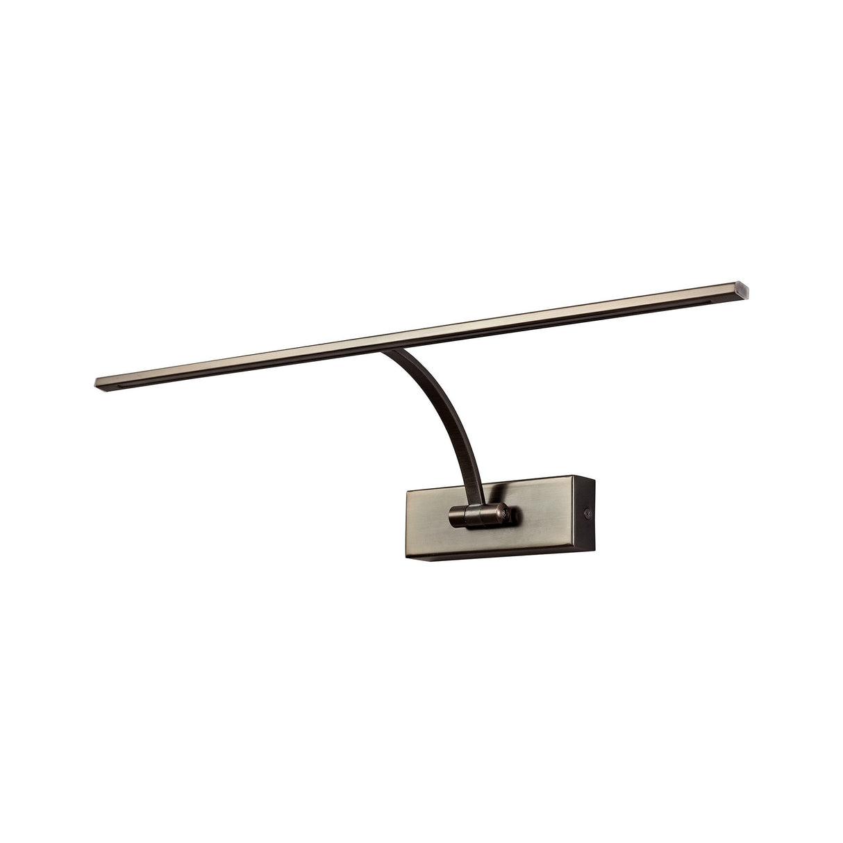 Elegant Bronze LED Wall Lamp with Frosted Shade, 56cm