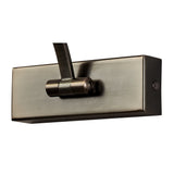 Elegant Bronze LED Wall Lamp with Frosted Shade, 56cm