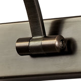 Elegant Bronze LED Wall Lamp with Frosted Shade, 56cm