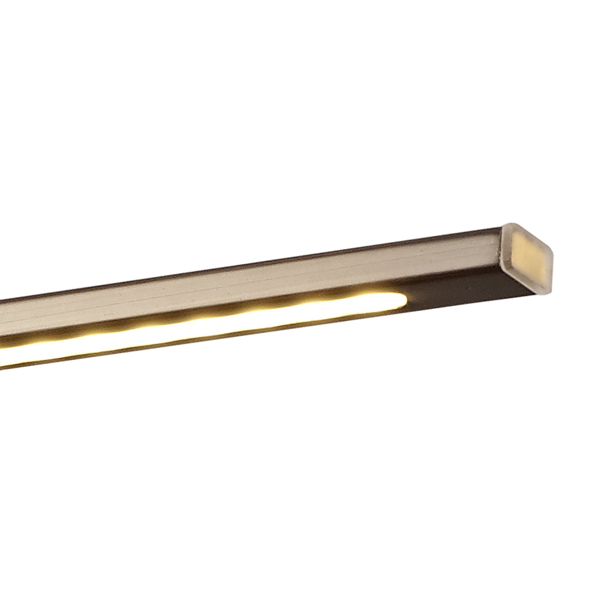 Elegant Bronze LED Wall Lamp with Frosted Shade, 56cm