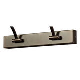Sleek Bronze Double Arm 14W LED Wall Sconce, 75cm