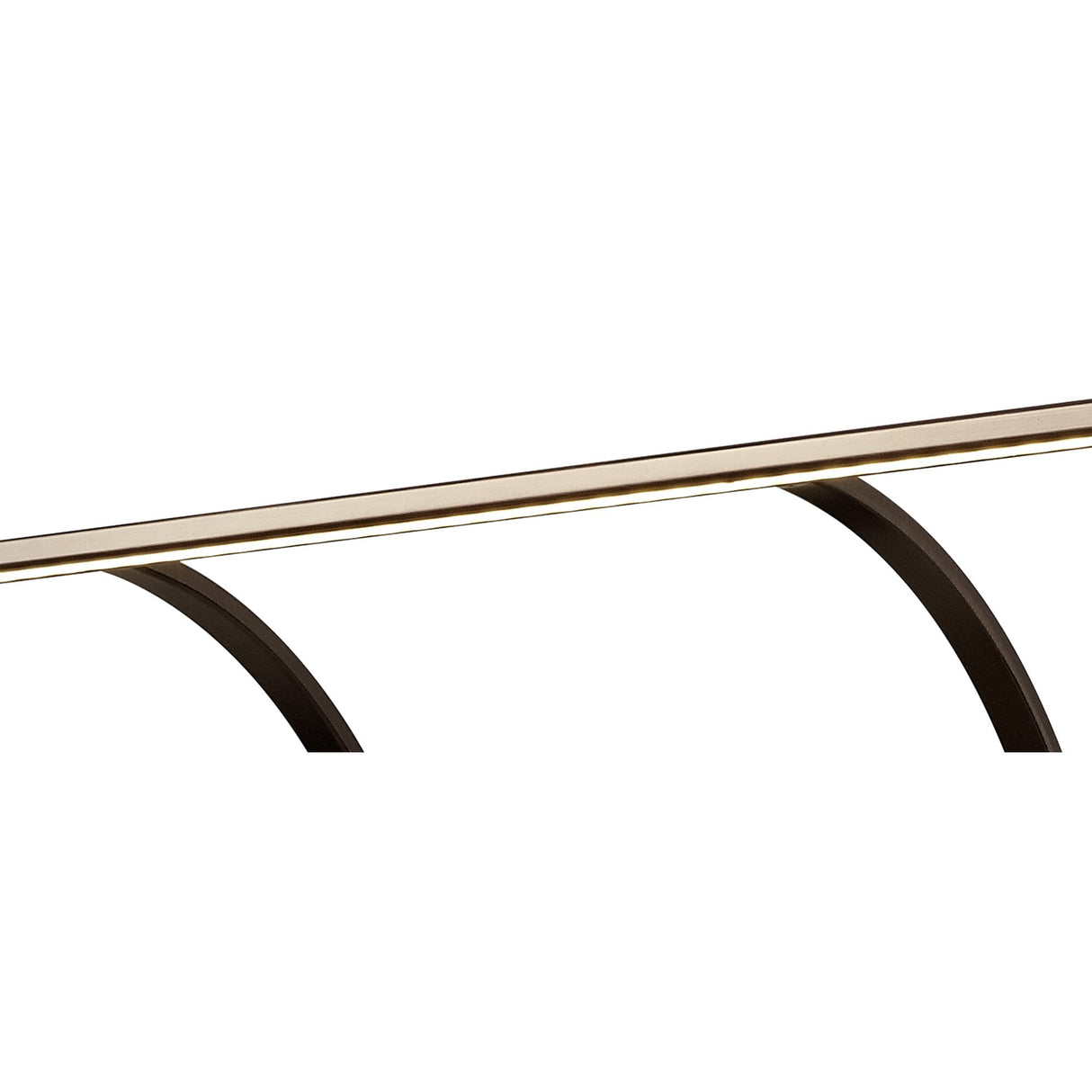 Sleek Bronze Double Arm 14W LED Wall Sconce, 75cm