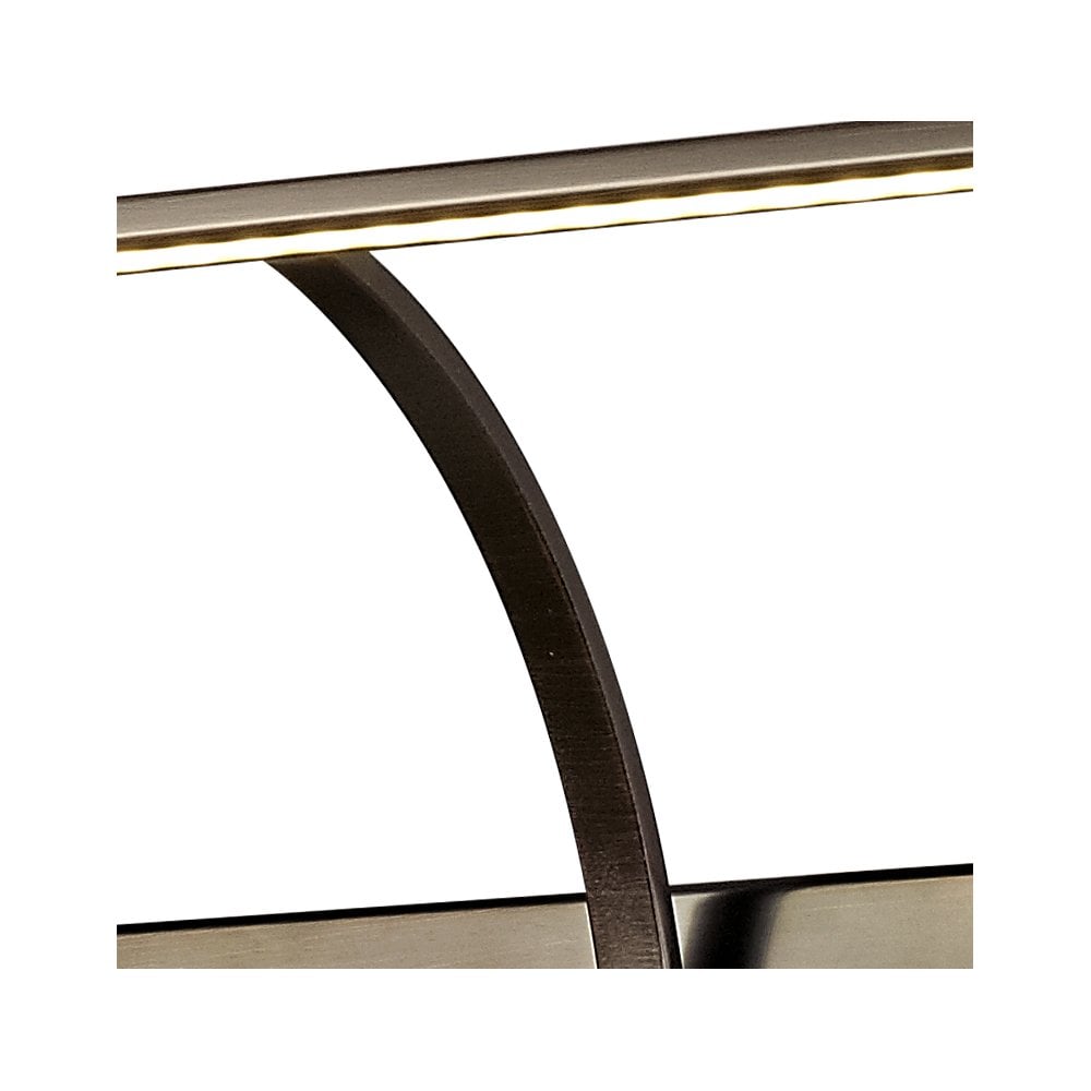 Elegant Twin Arm Bronze LED Picture Light, 95cm