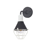 Modern Outdoor Wall Light, 1 E27 LED Bulb Compatible, IP65, Anthracite & Matte White Finish, 2-Year Warranty