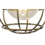 Elegant Outdoor Pendant Light with E27 Socket, IP65, Matt Black & Brushed Bronze Finish, 2-Year Warranty