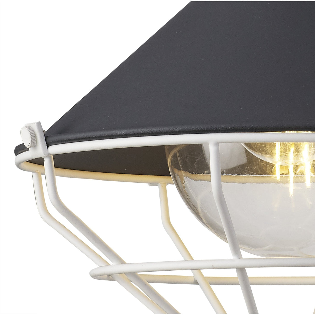Outdoor Wall Light, E27, IP65, Anthracite/Matt White Finish, 2-Year Warranty