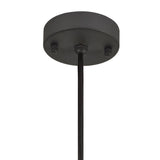 Outdoor Pendant Light, 1 E27 Socket, Weatherproof Anthracite/White Finish, 2-Year Warranty