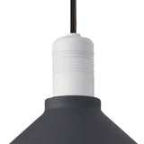 Outdoor Pendant Light, 1 E27 Socket, Weatherproof Anthracite/White Finish, 2-Year Warranty