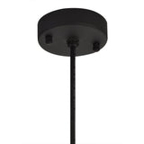 Elegant Matt Black and Brushed Bronze Pendant Light with Clear Shade, IP65 Rated, Adjustable Drop