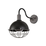 Modern Outdoor Wall Lantern, E27, IP65, Matte Black/Grey, 2-Year Warranty