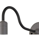 Modern Outdoor Wall Lantern, E27, IP65, Matte Black/Grey, 2-Year Warranty