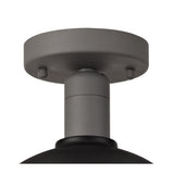 Modern Outdoor Hanging Light with Clear Shade, IP65, Matt Black/Grey Finish