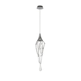 Polished Chrome Pendant Light with Clear Glass Shade