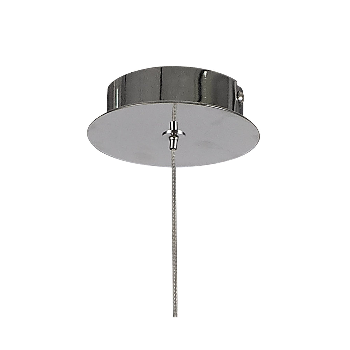 Polished Chrome Pendant Light with Clear Glass Shade