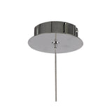 Polished Chrome Pendant Light with Clear Glass Shade
