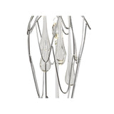 Polished Chrome Pendant Light with Clear Glass Shade