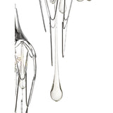 Gleaming Polished Chrome Pendant with 18 Spotlight GU10, Round Design