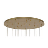 Elegant Brushed Gold LED Pendant Light - 860mm, Dimmable, Warm White