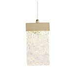 Elegant Brushed Gold LED Pendant Light - 860mm, Dimmable, Warm White