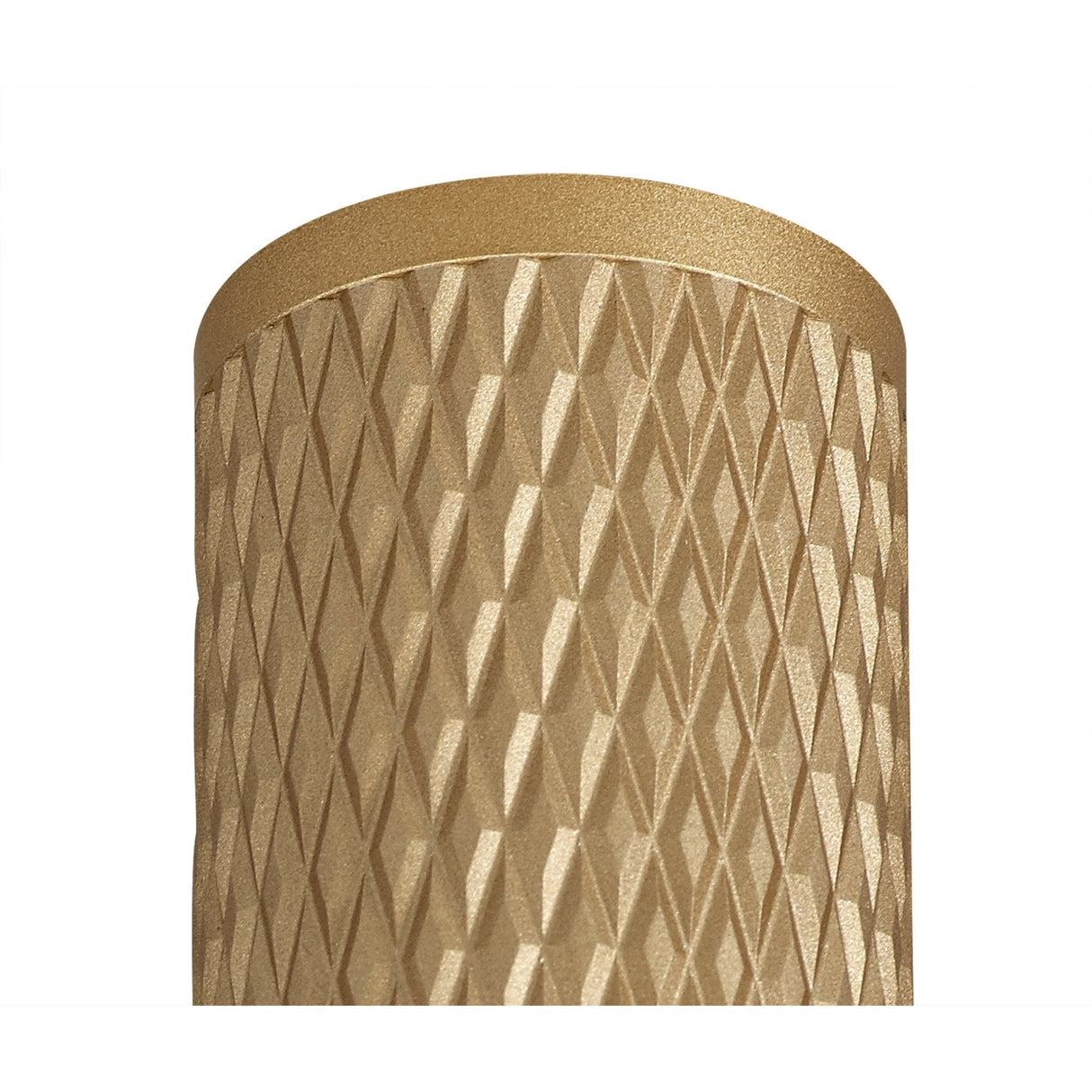Champagne Gold Cylinder Surface Mounted Ceiling Light, GU10 Compatible