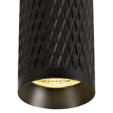 Sleek 20cm Ceiling Spotlight in Sand Black Finish, Compatible with GU10 Bulb