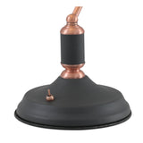 Modern Sand Black and Copper Table Lamp with Adjustable Toggle Switch