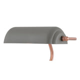 Elegant Sand Grey Table Lamp with Copper Accents and Toggle Switch
