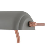 Elegant Sand Grey Table Lamp with Copper Accents and Toggle Switch
